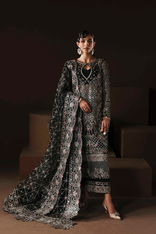 Akbar Aslam | Luxury Formals |Noir - Formal Dress - available at Maria Faisal in UK and USA.