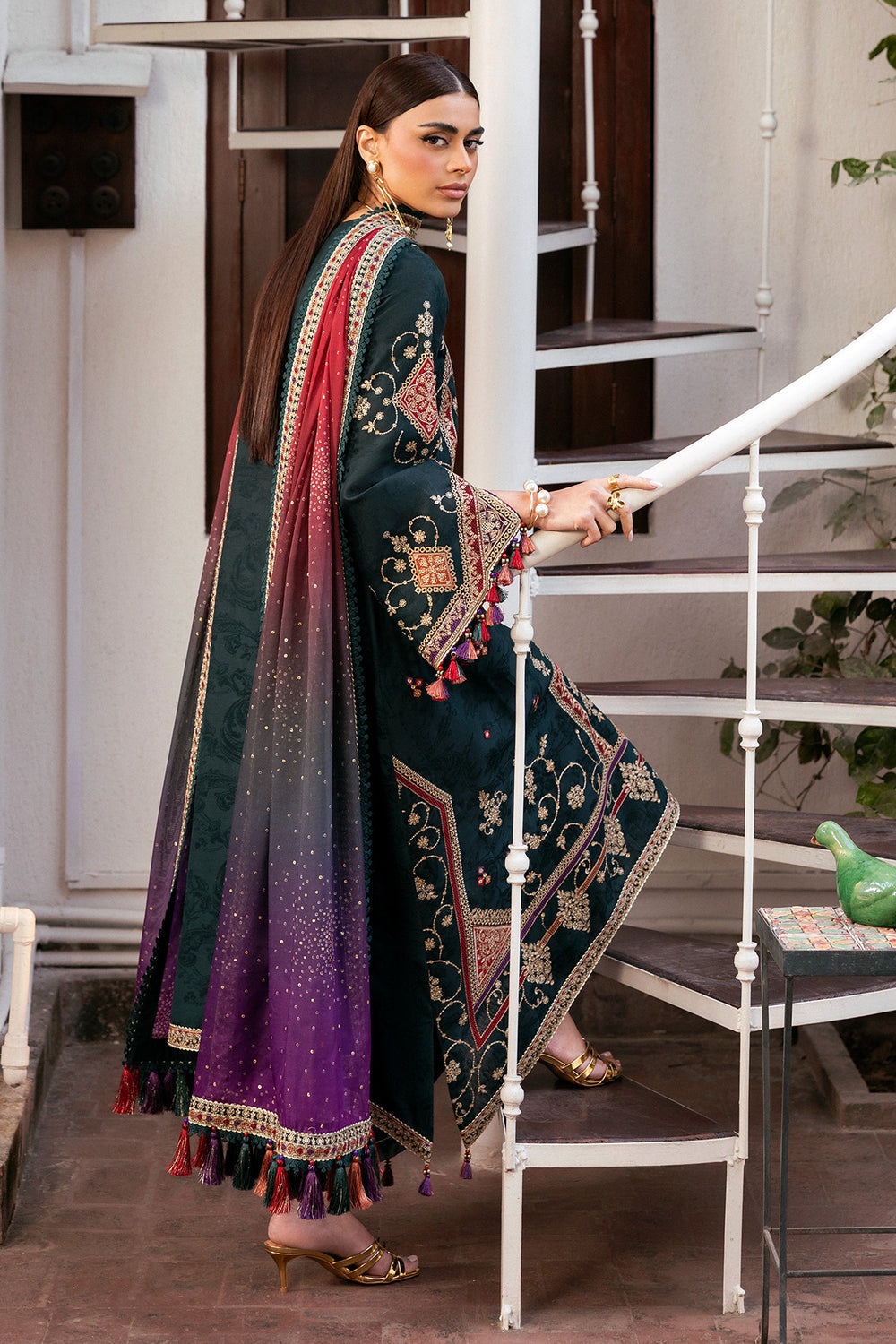 Jazmin | Shahkaar Luxury Eid Lawn SS26 | SL26-D03 - Luxury Dress - available at Maria Faisal in UK and USA.