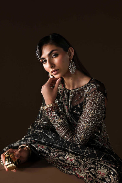 Akbar Aslam | Luxury Formals |Noir - Formal Dress - available at Maria Faisal in UK and USA.