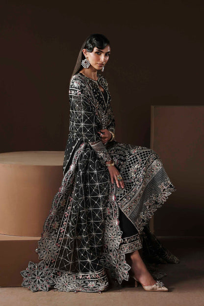 Akbar Aslam | Luxury Formals |Noir - Formal Dress - available at Maria Faisal in UK and USA.