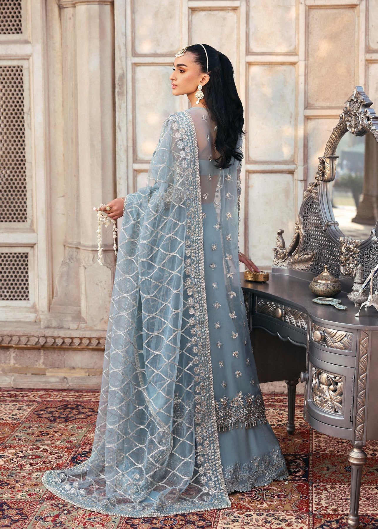 Akbar Aslam | Rajkumari Bridals | Shazmin - Designer Dress with Intricate embroidery and embellishments. Shop elegent wedding dress at Maria Faisal.