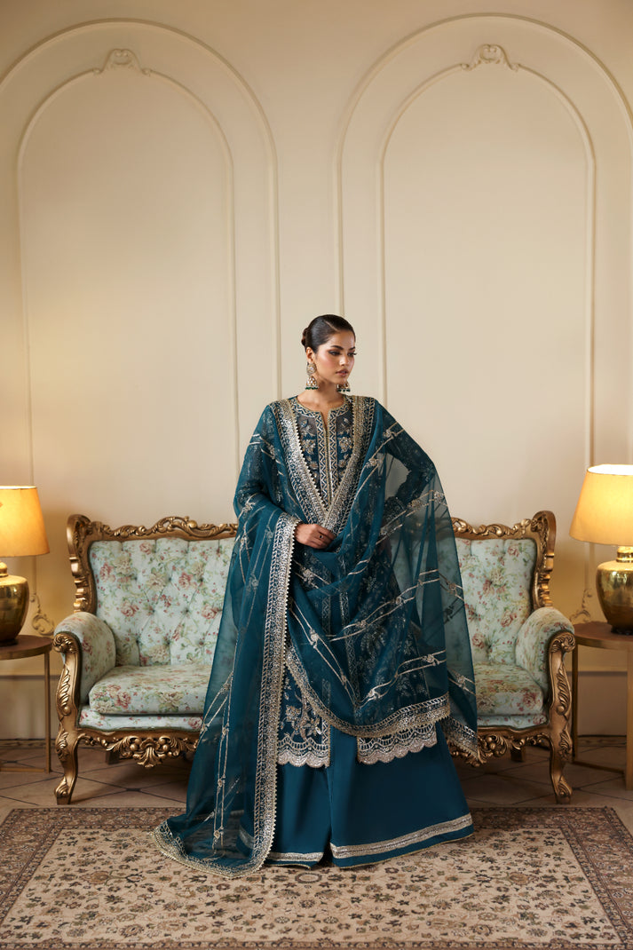 Inara | Ophelia Luxury Formal | OBSIDIA - Formal Dress - available at Maria Faisal in UK and USA.
