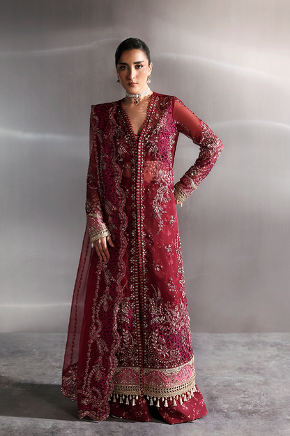 Zarposh | Seraphine Wedding Formals | GARNET - Wedding Dress - available at Maria Faisal in UK and USA.