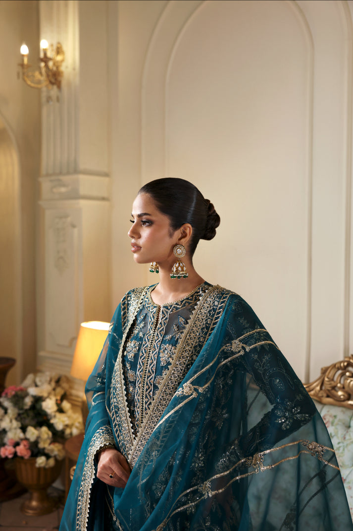 Inara | Ophelia Luxury Formal | OBSIDIA - Formal Dress - available at Maria Faisal in UK and USA.