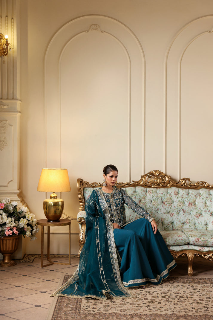 Inara | Ophelia Luxury Formal | OBSIDIA - Formal Dress - available at Maria Faisal in UK and USA.