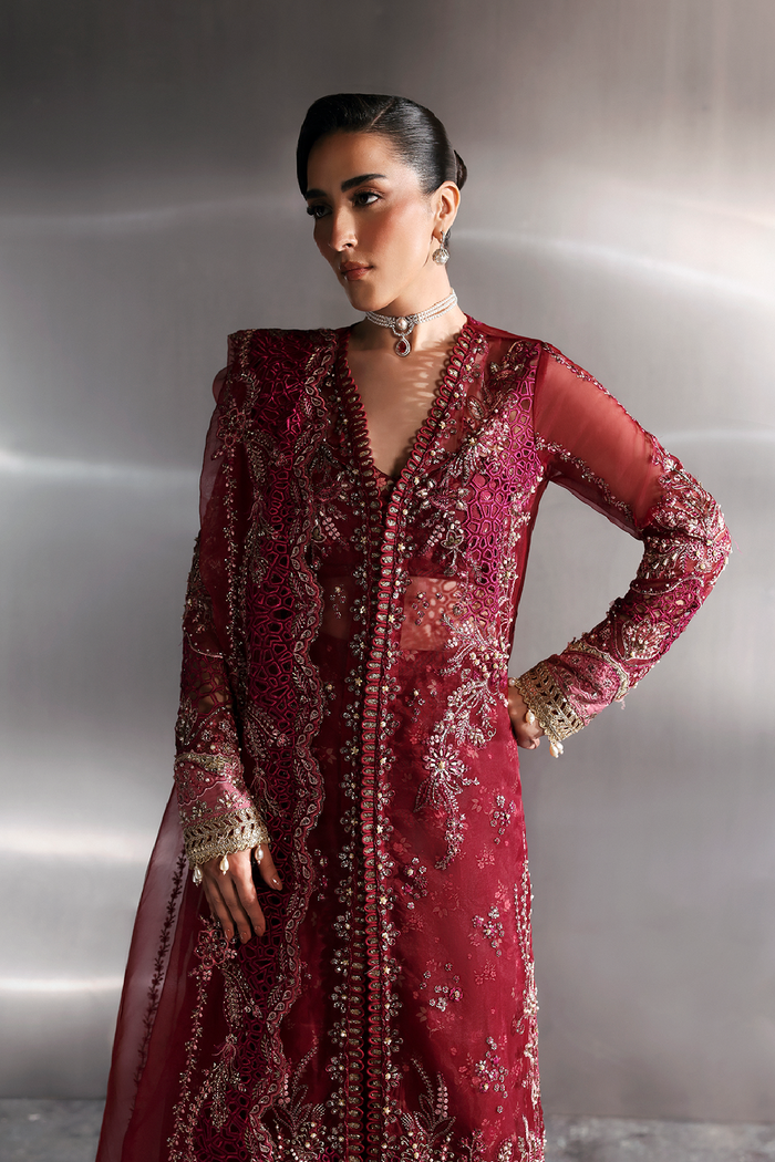 Zarposh | Seraphine Wedding Formals | GARNET - Wedding Dress - available at Maria Faisal in UK and USA.