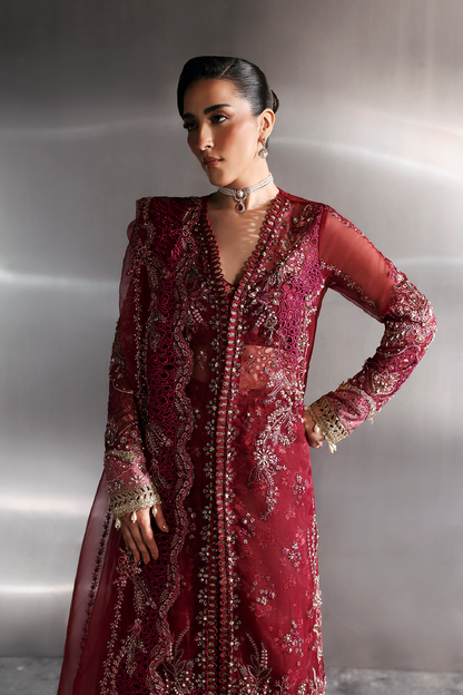 Zarposh | Seraphine Wedding Formals | GARNET - Wedding Dress - available at Maria Faisal in UK and USA.
