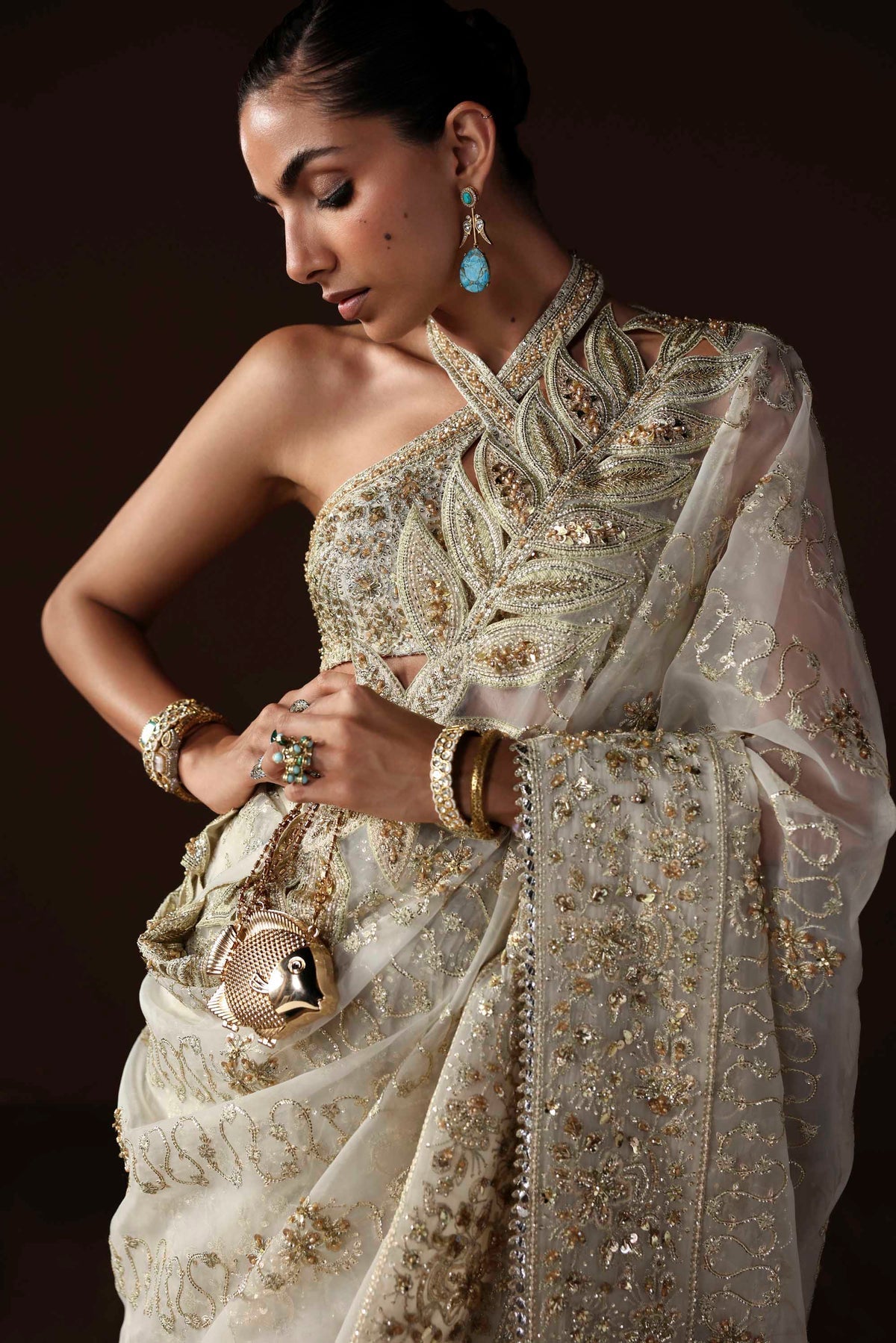 Akbar Aslam | Luxury Formals | Luna - Formal Dress - available at Maria Faisal in UK and USA.
