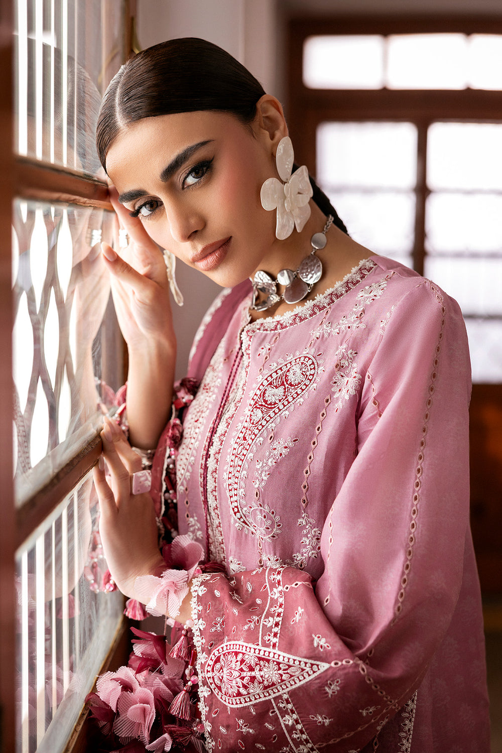 Jazmin | Shahkaar Luxury Eid Lawn SS26 | SL26-D08 - Luxury Dress - available at Maria Faisal in UK and USA.