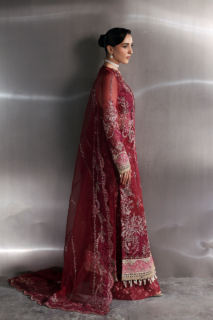 Zarposh | Seraphine Wedding Formals | GARNET - Wedding Dress - available at Maria Faisal in UK and USA.