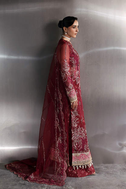 Zarposh | Seraphine Wedding Formals | GARNET - Wedding Dress - available at Maria Faisal in UK and USA.