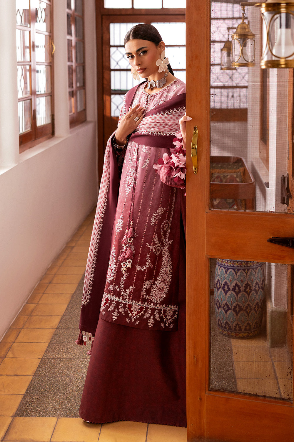 Jazmin | Shahkaar Luxury Eid Lawn SS26 | SL26-D08 - Luxury Dress - available at Maria Faisal in UK and USA.