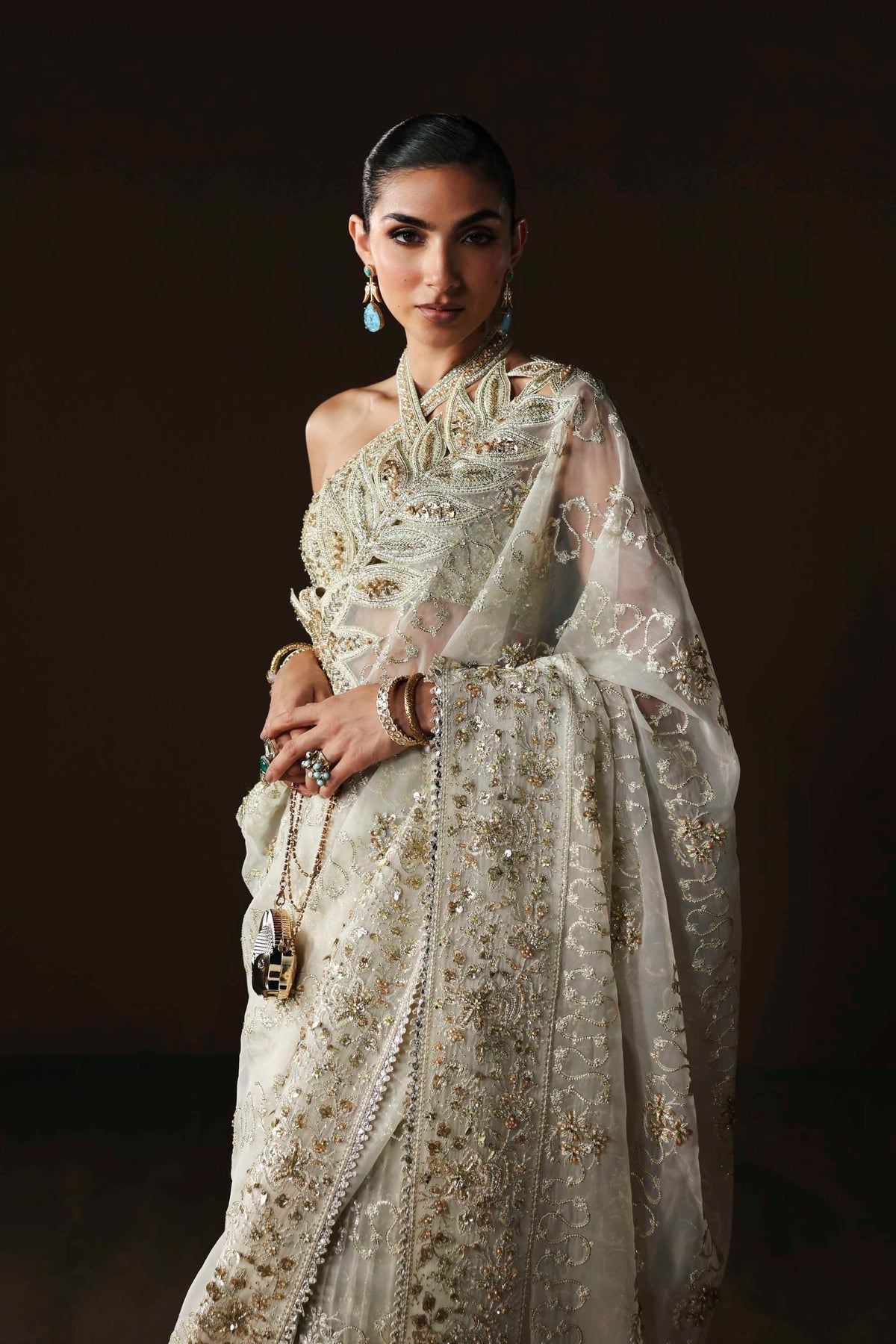 Akbar Aslam | Luxury Formals | Luna - Formal Dress - available at Maria Faisal in UK and USA.
