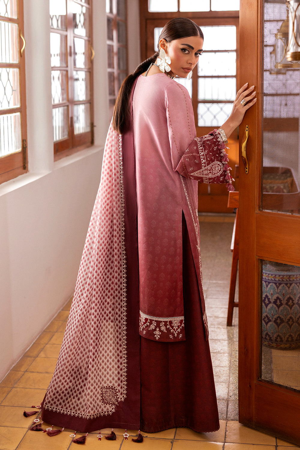 Jazmin | Shahkaar Luxury Eid Lawn SS26 | SL26-D08 - Luxury Dress - available at Maria Faisal in UK and USA.