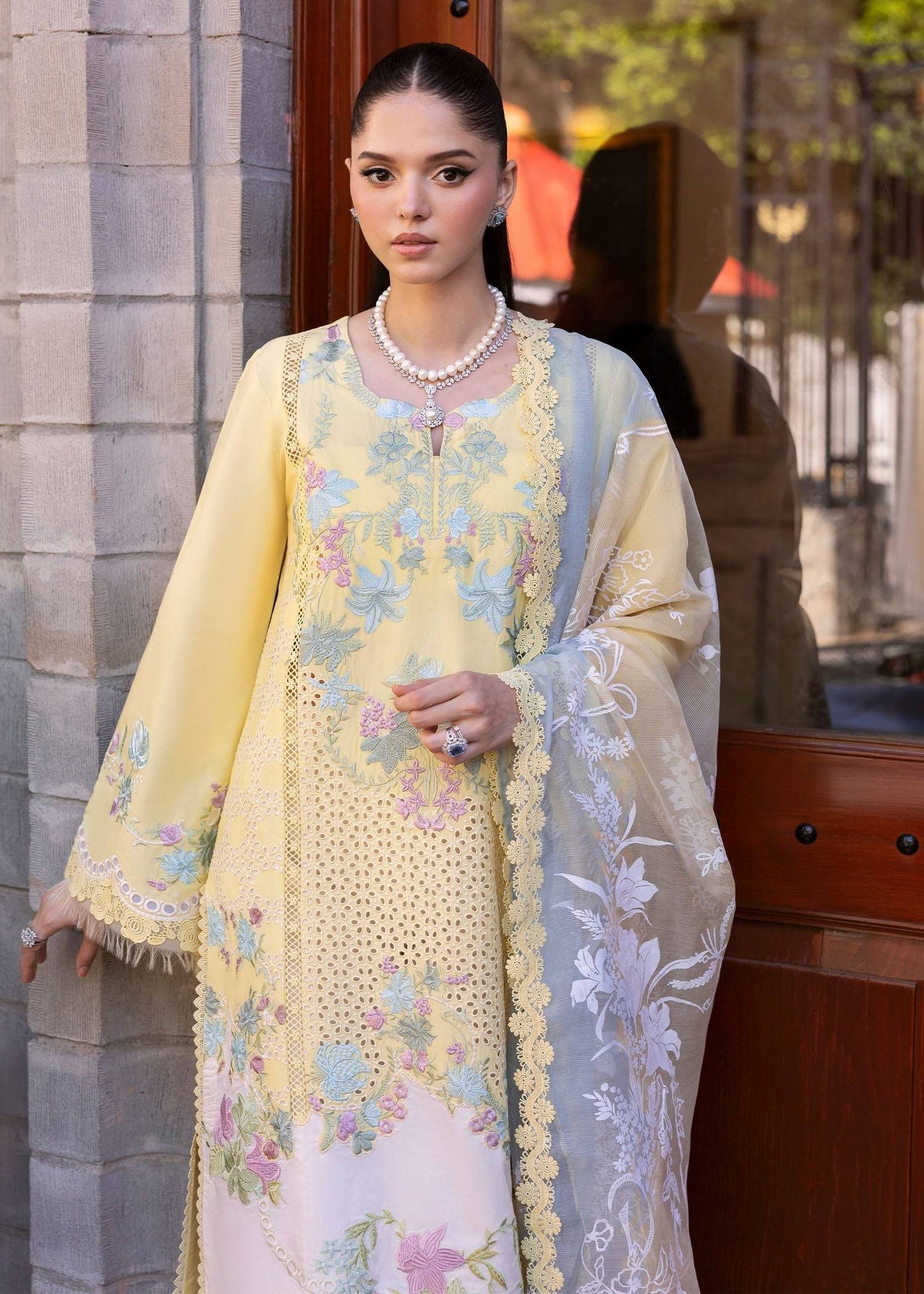 Saira Shakira | Bloom Lawn 25 | LOTUS REVERIE 4-A by Maria Faisal - Registered Vendor of : Saira Shakira - type : Ladies Clothes - 100% original wedding dresses