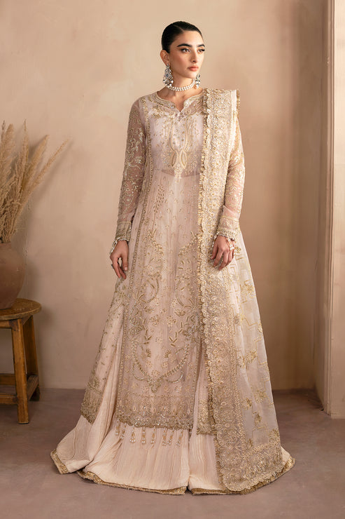 Emaan Adeel | Clay Couture | OPALINE - Designer Dress with Intricate embroidery and embellishments. Shop elegent wedding dress at Maria Faisal.