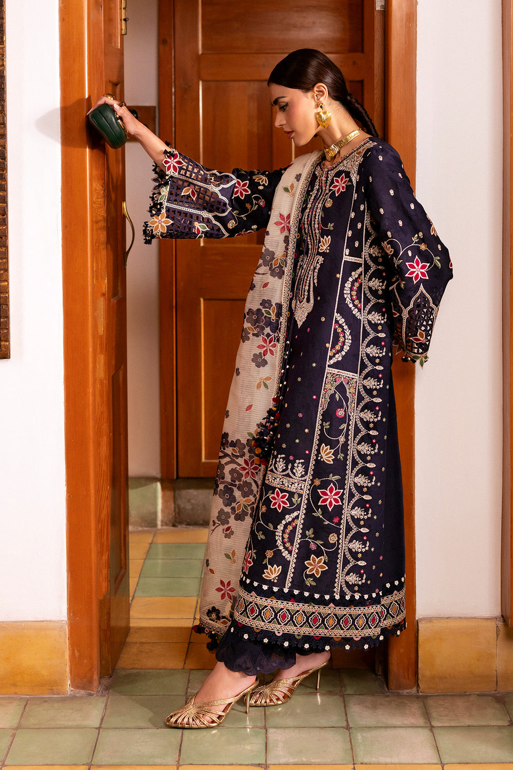 Jazmin | Shahkaar Luxury Eid Lawn SS26 | SL26-D07 - Luxury Dress - available at Maria Faisal in UK and USA.