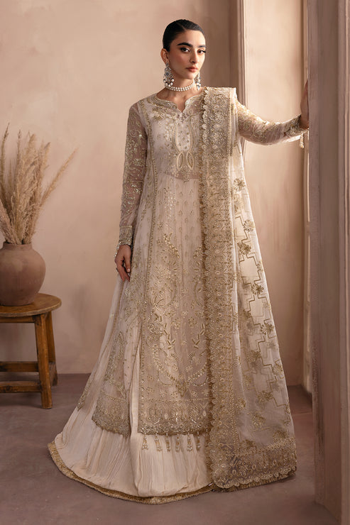 Emaan Adeel | Clay Couture | OPALINE - Designer Dress with Intricate embroidery and embellishments. Shop elegent wedding dress at Maria Faisal.