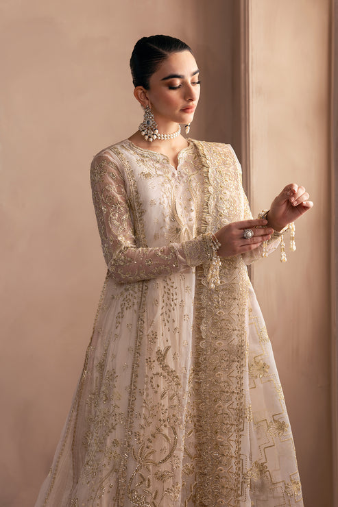 Emaan Adeel | Clay Couture | OPALINE - Designer Dress with Intricate embroidery and embellishments. Shop elegent wedding dress at Maria Faisal.