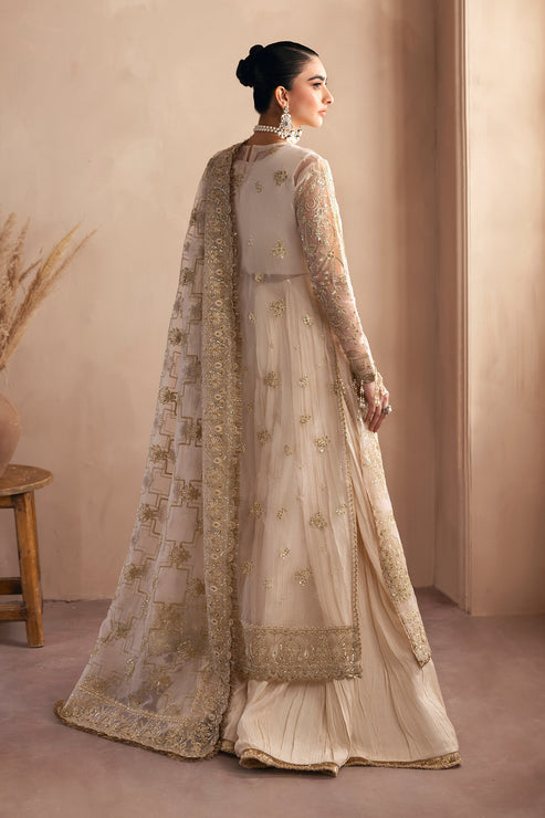 Emaan Adeel | Clay Couture | OPALINE - Designer Dress with Intricate embroidery and embellishments. Shop elegent wedding dress at Maria Faisal.