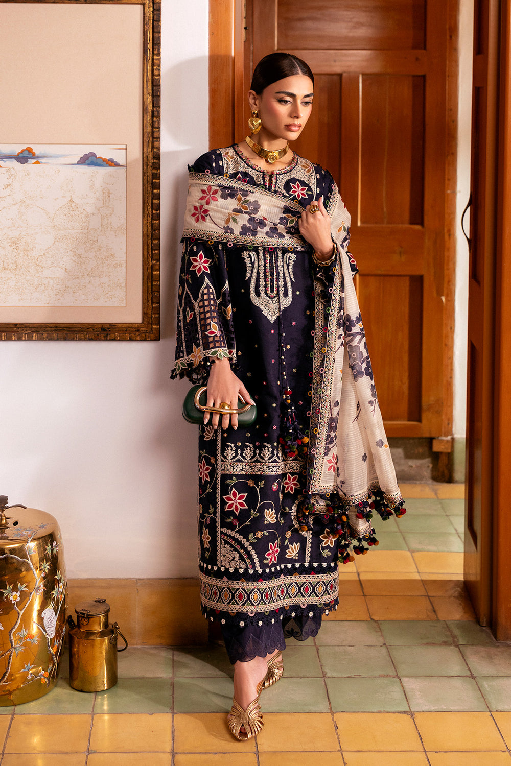 Jazmin | Shahkaar Luxury Eid Lawn SS26 | SL26-D07 - Luxury Dress - available at Maria Faisal in UK and USA.