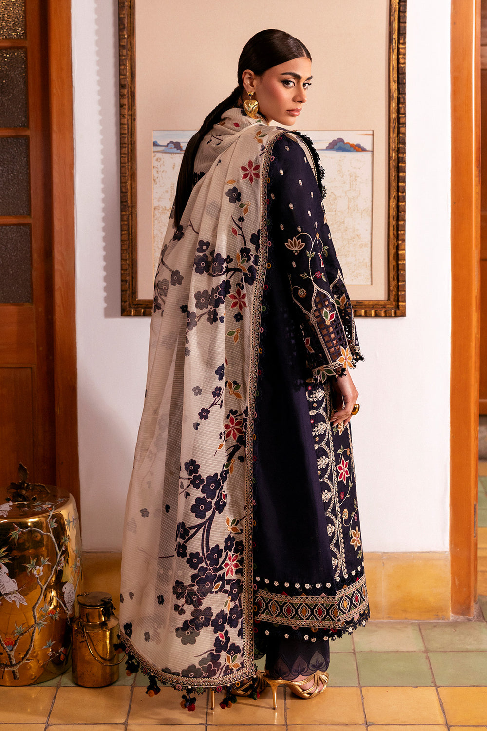 Jazmin | Shahkaar Luxury Eid Lawn SS26 | SL26-D07 - Luxury Dress - available at Maria Faisal in UK and USA.