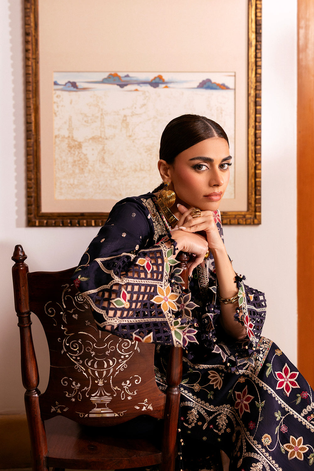 Jazmin | Shahkaar Luxury Eid Lawn SS26 | SL26-D07 - Luxury Dress - available at Maria Faisal in UK and USA.
