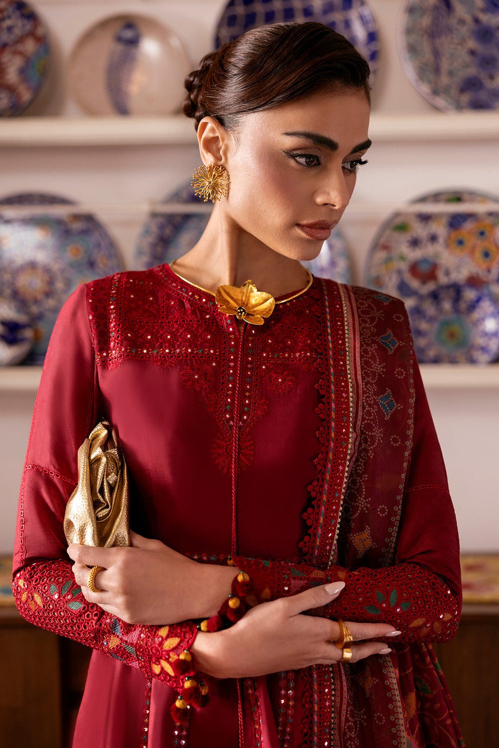 Jazmin | Shahkaar Luxury Eid Lawn SS26 | SL26-D06 - Luxury Dress - available at Maria Faisal in UK and USA.