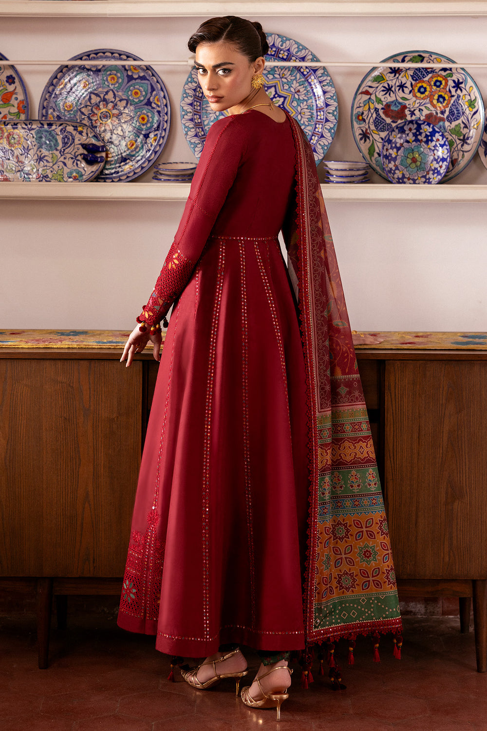 Jazmin | Shahkaar Luxury Eid Lawn SS26 | SL26-D06 - Luxury Dress - available at Maria Faisal in UK and USA.