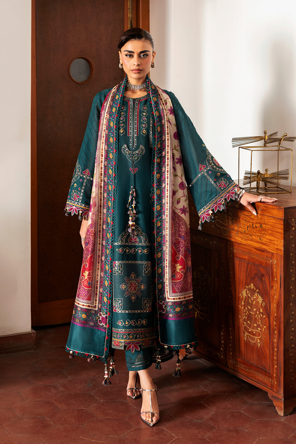 Jazmin | Shahkaar Luxury Eid Lawn SS26 | SL26-D10 - Luxury Dress - available at Maria Faisal in UK and USA.