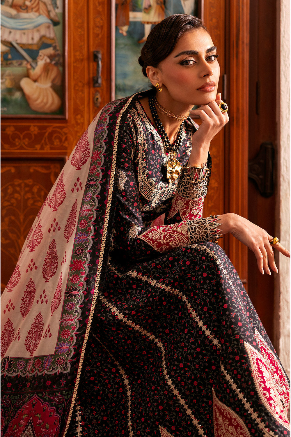 Jazmin | Shahkaar Luxury Eid Lawn SS26 | SL26-D09 - Luxury Dress - available at Maria Faisal in UK and USA.