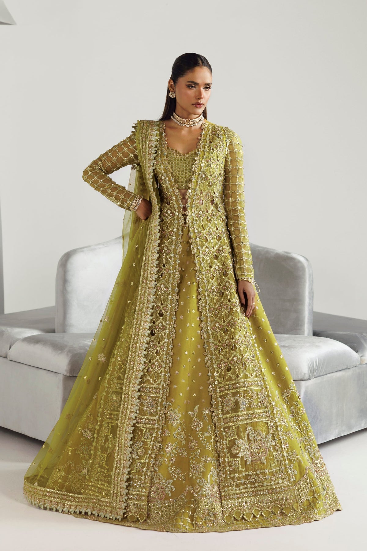 Akbar Aslam | Luxury Formals | Daria - Formal Dress - available at Maria Faisal in UK and USA.