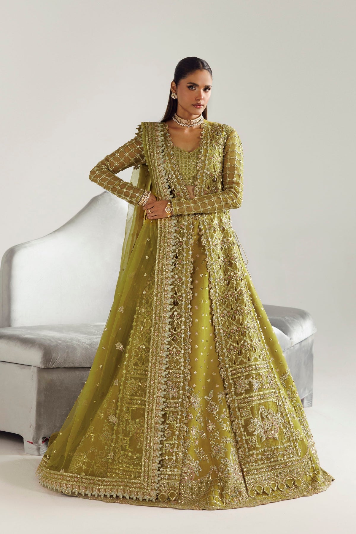 Akbar Aslam | Luxury Formals | Daria - Formal Dress - available at Maria Faisal in UK and USA.