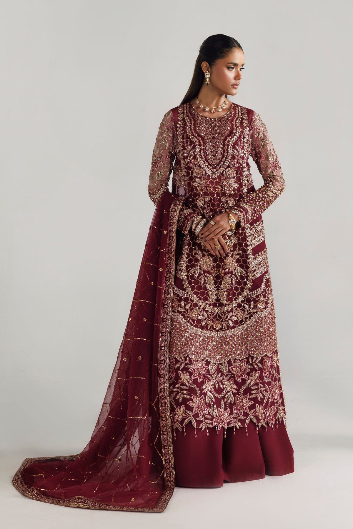 Akbar Aslam | Luxury Formals | Azelle - Formal Dress - available at Maria Faisal in UK and USA.