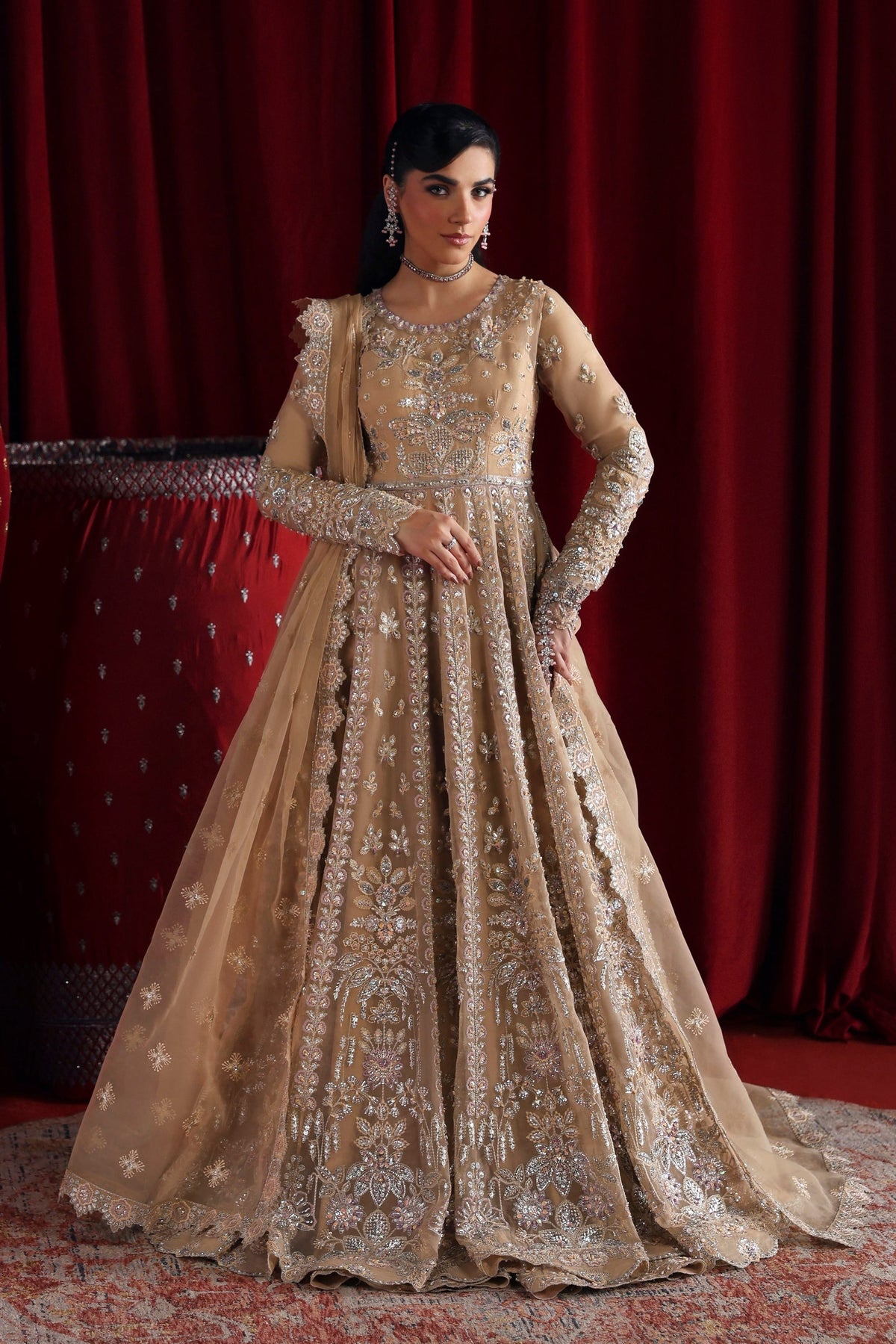 Akbar Aslam | Luxury Formals | Parisa - Formal Dress - available at Maria Faisal in UK and USA.