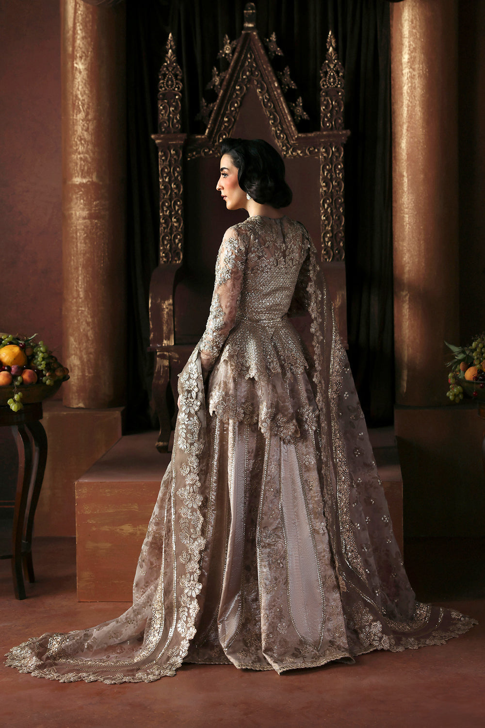 Afrozeh | La Fuchsia 26 | PRIESTESS - Formal Dress - available at Maria Faisal in UK and USA.
