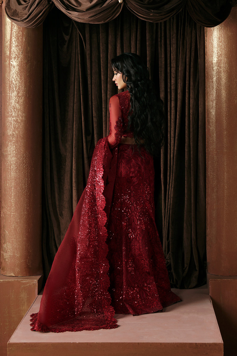Afrozeh | La Fuchsia 26 | Lover - Formal Dress - available at Maria Faisal in UK and USA.
