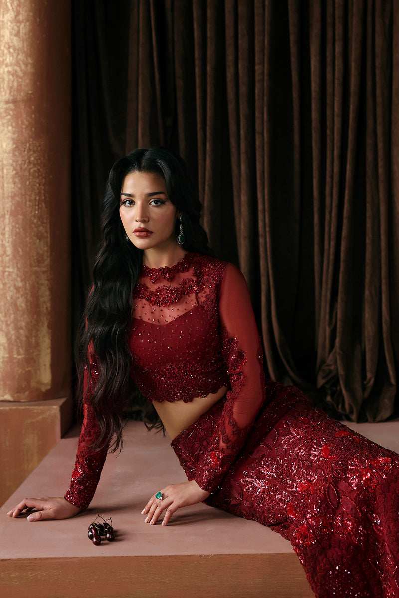 Afrozeh | La Fuchsia 26 | Lover - Formal Dress - available at Maria Faisal in UK and USA.