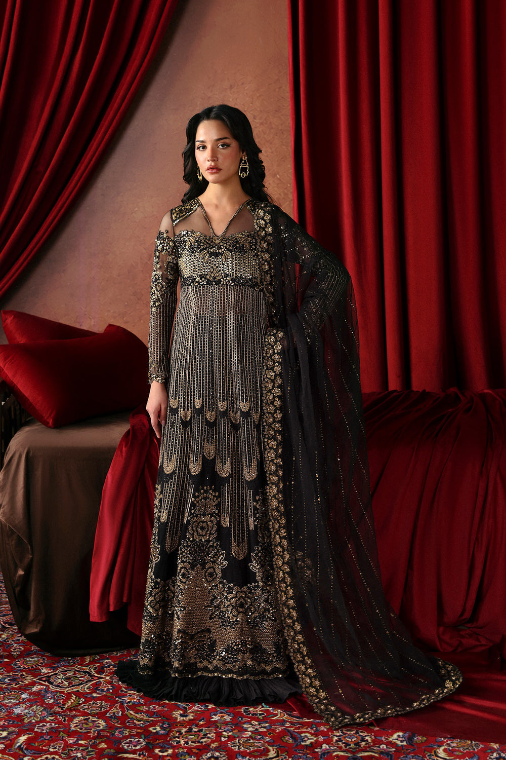 Afrozeh | La Fuchsia 26 | Chariot - Formal Dress - available at Maria Faisal in UK and USA.