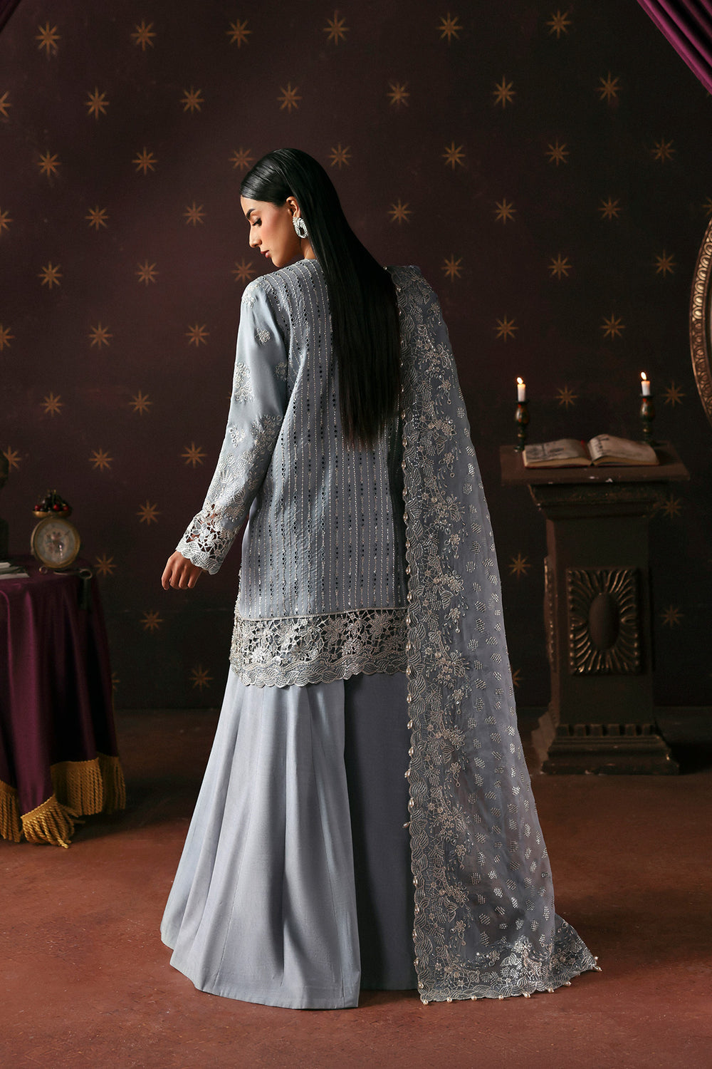 Afrozeh | La Fuchsia 26 | MAGICIAN - Formal Dress - available at Maria Faisal in UK and USA.