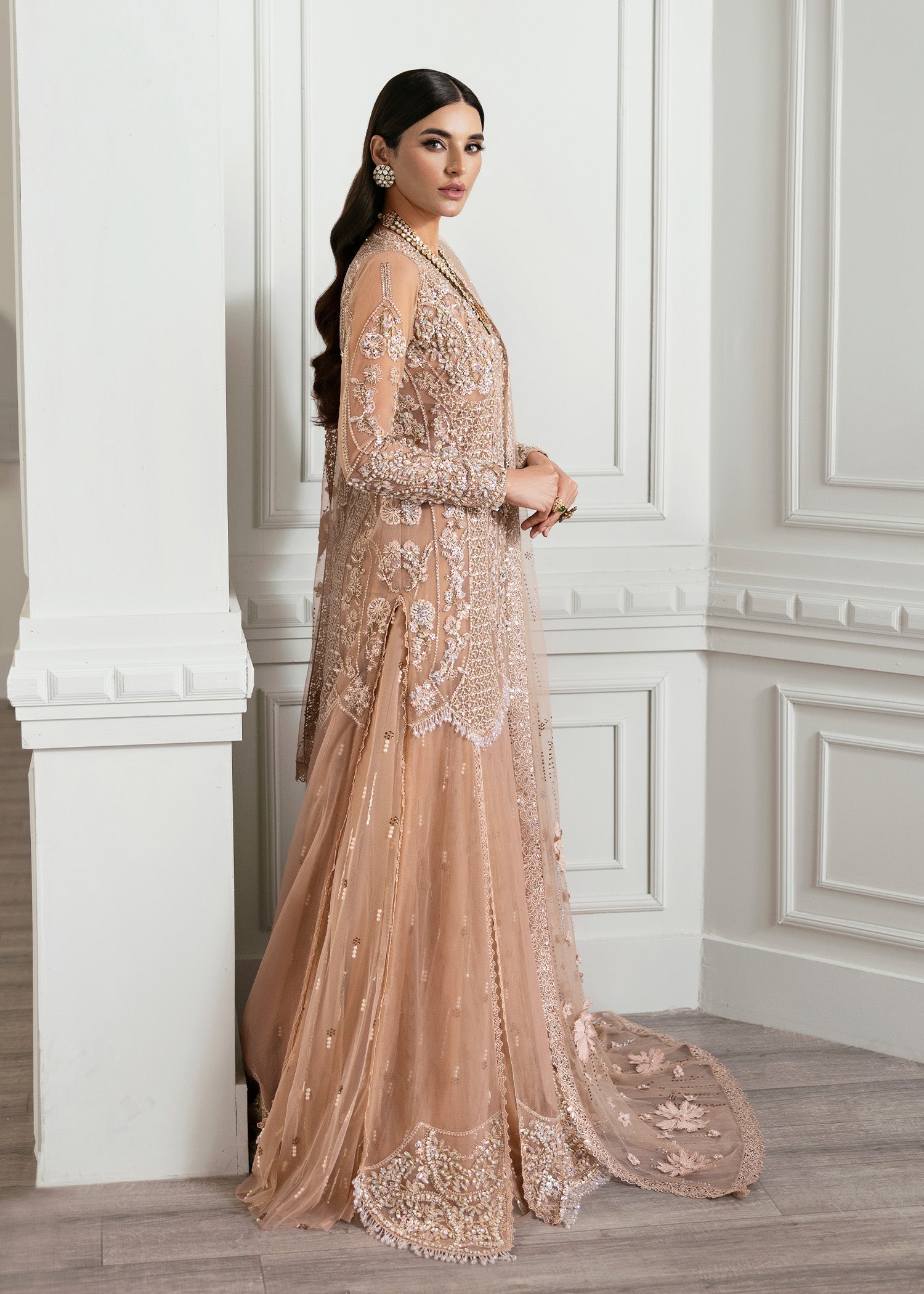 Crimson | A Beautiful Chaos Wedding Collection | Stardust - Designer Dress with Intricate embroidery and embellishments. Shop elegent wedding dress at Maria Faisal.