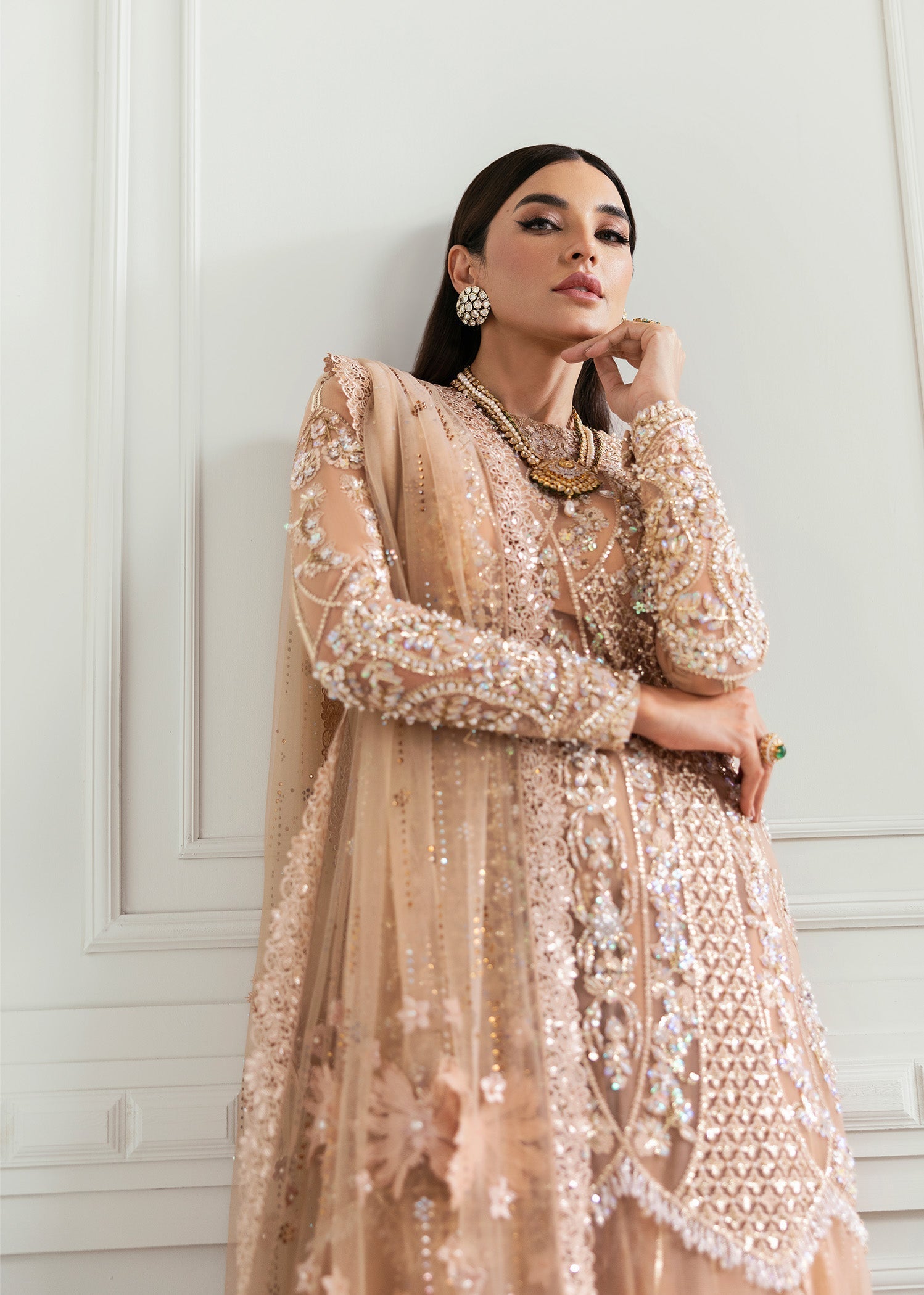 Crimson | A Beautiful Chaos Wedding Collection | Stardust - Designer Dress with Intricate embroidery and embellishments. Shop elegent wedding dress at Maria Faisal.