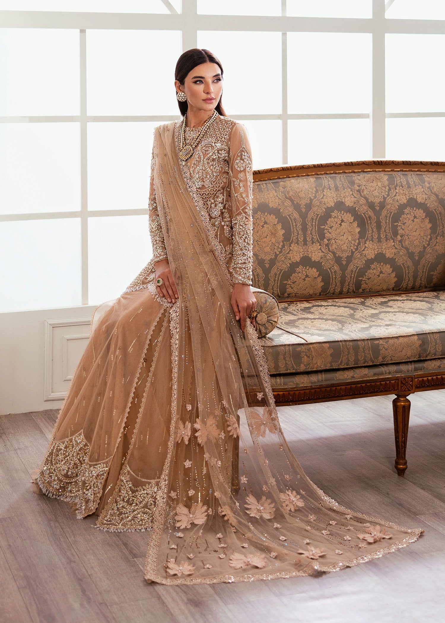Crimson | A Beautiful Chaos Wedding Collection | Stardust - Designer Dress with Intricate embroidery and embellishments. Shop elegent wedding dress at Maria Faisal.