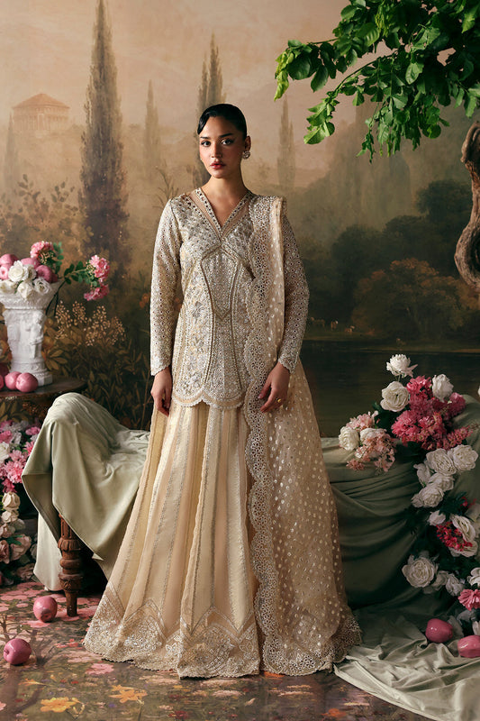Afrozeh | La Fuchsia 26 | Emperor - Formal Dress - available at Maria Faisal in UK and USA.