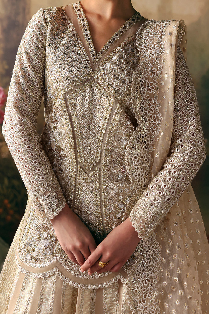 Afrozeh | La Fuchsia 26 | Emperor - Formal Dress - available at Maria Faisal in UK and USA.