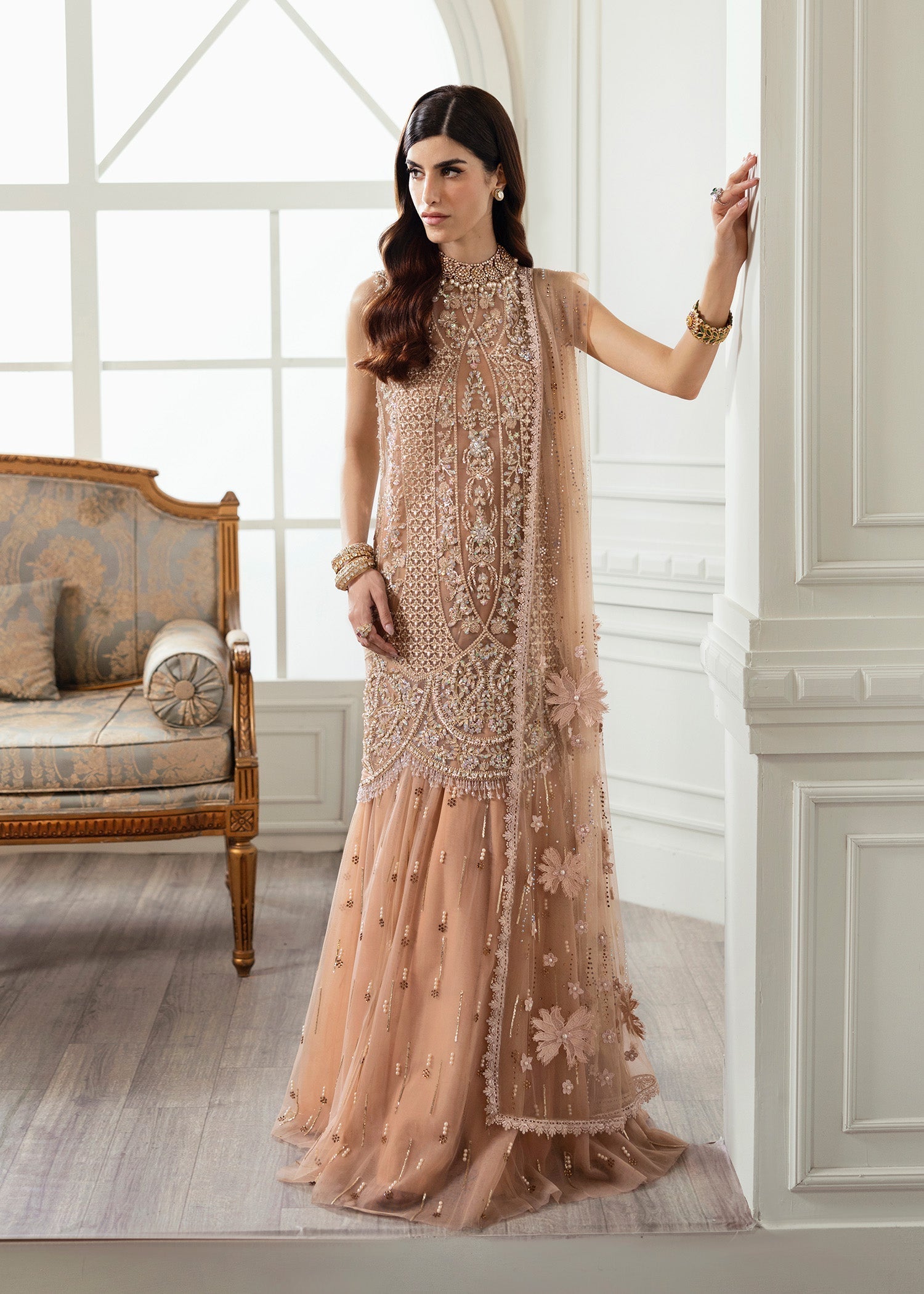 Crimson | A Beautiful Chaos Wedding Collection | Stardust - Designer Dress with Intricate embroidery and embellishments. Shop elegent wedding dress at Maria Faisal.
