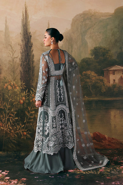 Afrozeh | La Fuchsia 26 | Crescent - Formal Dress - available at Maria Faisal in UK and USA.