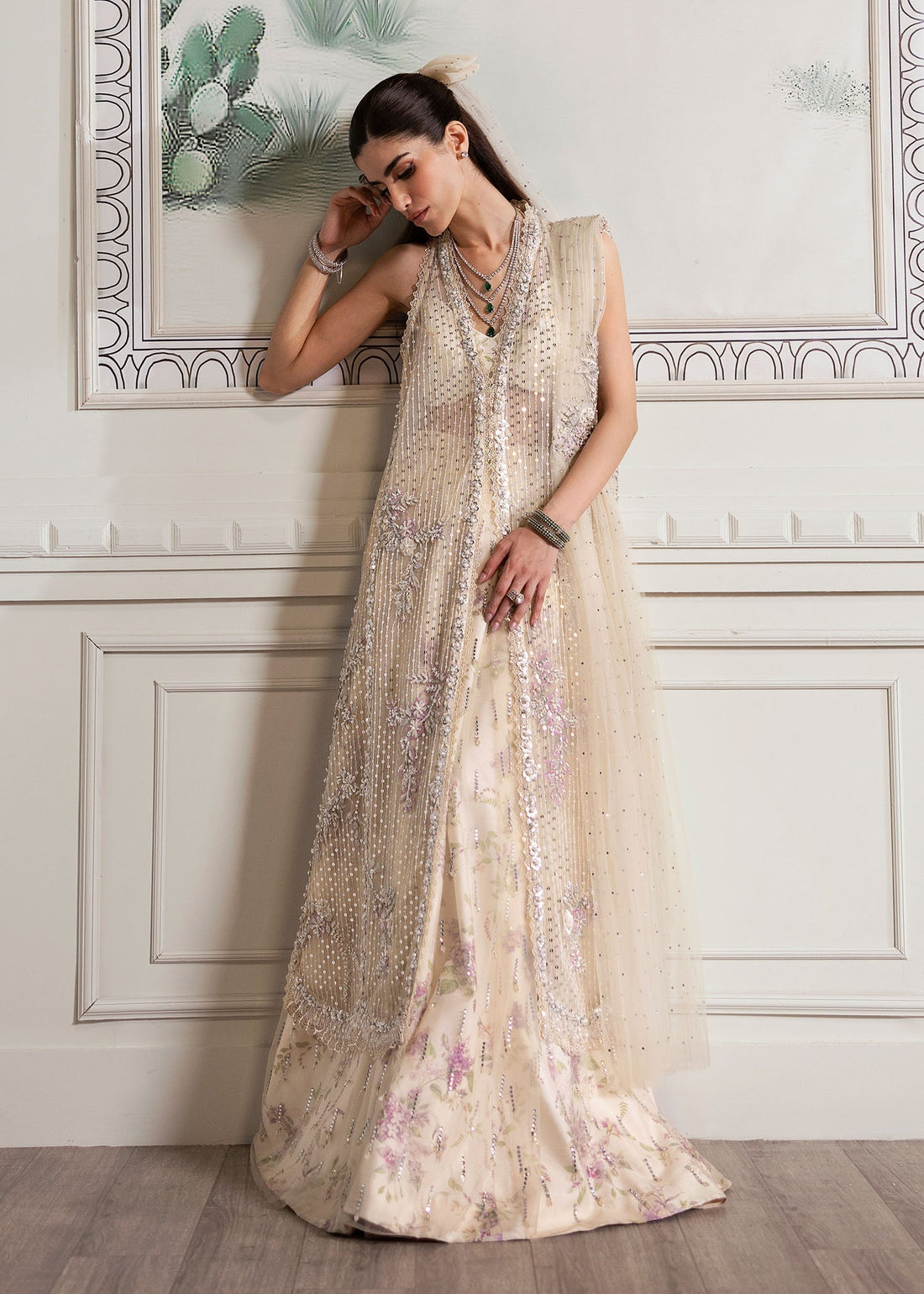 Crimson | A Beautiful Chaos Wedding Collection | A Swarovski Affair - Designer Dress with Intricate embroidery and embellishments. Shop elegent wedding dress at Maria Faisal.