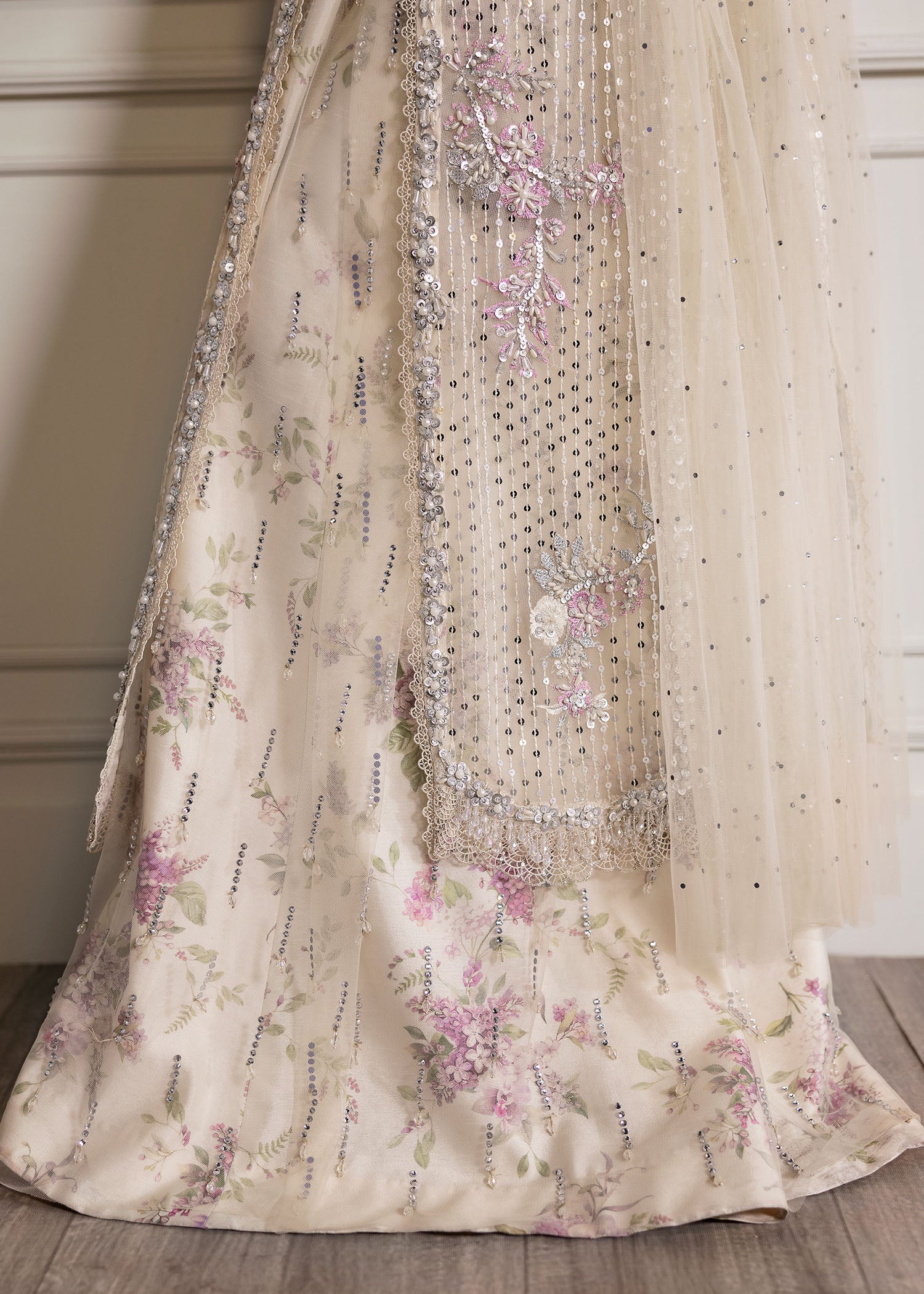 Crimson | A Beautiful Chaos Wedding Collection | A Swarovski Affair - Designer Dress with Intricate embroidery and embellishments. Shop elegent wedding dress at Maria Faisal.