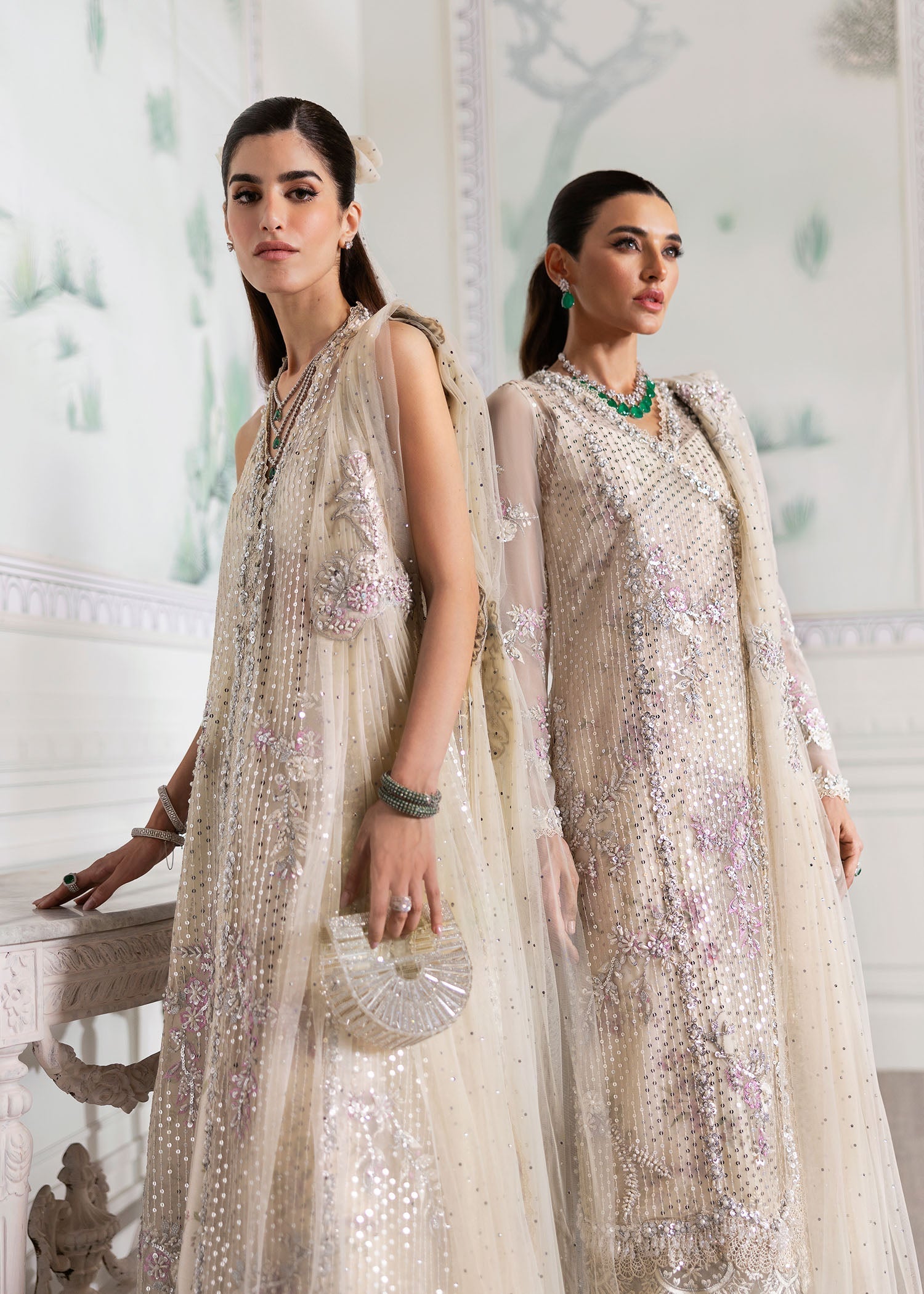 Crimson | A Beautiful Chaos Wedding Collection | A Swarovski Affair - Designer Dress with Intricate embroidery and embellishments. Shop elegent wedding dress at Maria Faisal.